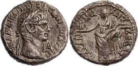 ÄGYPTEN ALEXANDRIA
Claudius, 41-54 n. Chr. BI-Tetradrachme 43/44 n. Chr. (= Jahr 4) Vs.: Kopf mit Lorbeerkranz n. r., rechts im Feld Jahresangabe, Rs...
