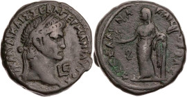 ÄGYPTEN ALEXANDRIA
Claudius, 41-54 n. Chr. BI-Tetradrachme 44/45 n. Chr. (= Jahr 5) Vs.: Kopf mit Lorbeerkranz n. r., rechts im Feld Jahresangabe, Rs...
