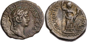 ÄGYPTEN ALEXANDRIA
Nero, 54-68 n. Chr. BI-Tetradrachme 56/57 n. Chr. (= Jahr 3) Vs.: Kopf mit Lorbeerkranz n. r., Rs.: Genius Populi Romani steht mit...
