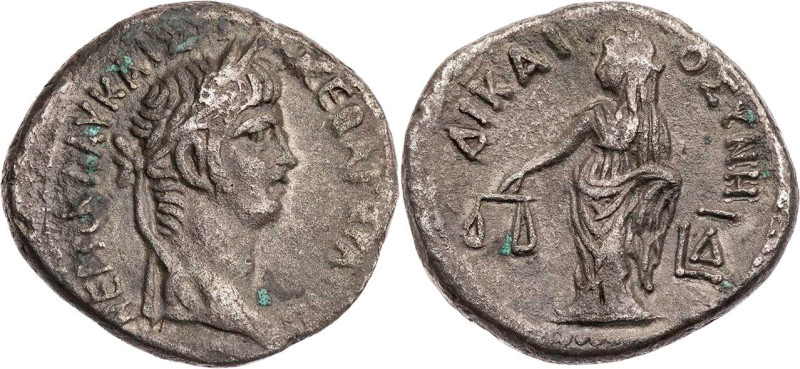 ÄGYPTEN ALEXANDRIA
Nero, 54-68 n. Chr. BI-Tetradrachme 57/58 n. Chr. (= Jahr 4)...
