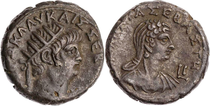 ÄGYPTEN ALEXANDRIA
Nero, 54-68 n. Chr. BI-Tetradrachme 63/64 n. Chr. (= Jahr 10...