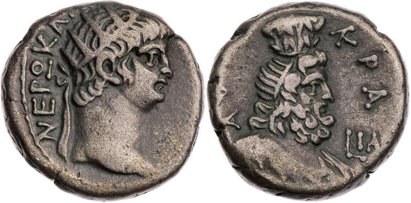 ÄGYPTEN ALEXANDRIA
Nero, 54-68 n. Chr. BI-Tetradrachme 64/65 n. Chr. (= Jahr 11...