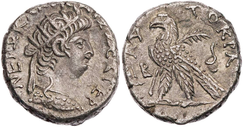 ÄGYPTEN ALEXANDRIA
Nero, 54-68 n. Chr. BI-Tetradrachme 65/66 n. Chr. (= Jahr 12...