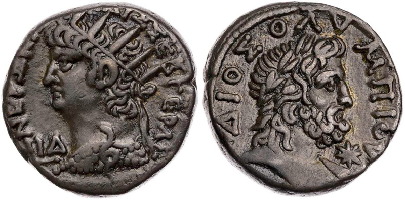 ÄGYPTEN ALEXANDRIA
Nero, 54-68 n. Chr. BI-Tetradrachme 67/68 n. Chr. (= Jahr 14...