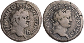 ÄGYPTEN ALEXANDRIA
Vespasianus, 69-79 n. Chr. BI-Tetradrachme 75/76 n. Chr. (= Jahr 8) Vs.: Kopf des Vespasianus mit Lorbeerkranz n. r., rechts im Fe...