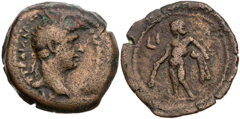 ÄGYPTEN ALEXANDRIA
Traianus, 98-117 n. Chr. AE-Obol 107/108 n. Chr. (= Jahr 11)...