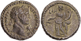 ÄGYPTEN ALEXANDRIA
Traianus, 98-117 n. Chr. BI-Tetradrachme 114/115 n. Chr. (= Jahr 18) Vs.: Kopf mit Lorbeerkranz n. r., rechts im Feld Stern, Rs.: ...