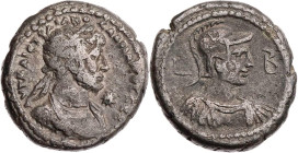 ÄGYPTEN ALEXANDRIA
Hadrianus, 117-138 n. Chr. BI-Tetradrachme 117/118 n. Chr. (= Jahr 2) Vs.: gepanzerte und drapierte Büste mit Balteus und Lorbeerk...