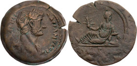 ÄGYPTEN ALEXANDRIA
Hadrianus, 117-138 n. Chr. AE-Drachme 117/118 n. Chr. (= Jahr 2) Vs.: Kopf mit drapierter linker Schulter und Lorbeerkranz n. r., ...