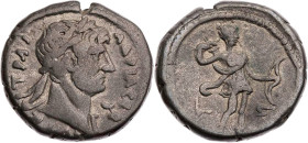 ÄGYPTEN ALEXANDRIA
Hadrianus, 117-138 n. Chr. BI-Tetradrachme 121/122 n. Chr. (= Jahr 6) Vs.: Kopf mit drapierter linker Schulter und Lorbeerkranz n....