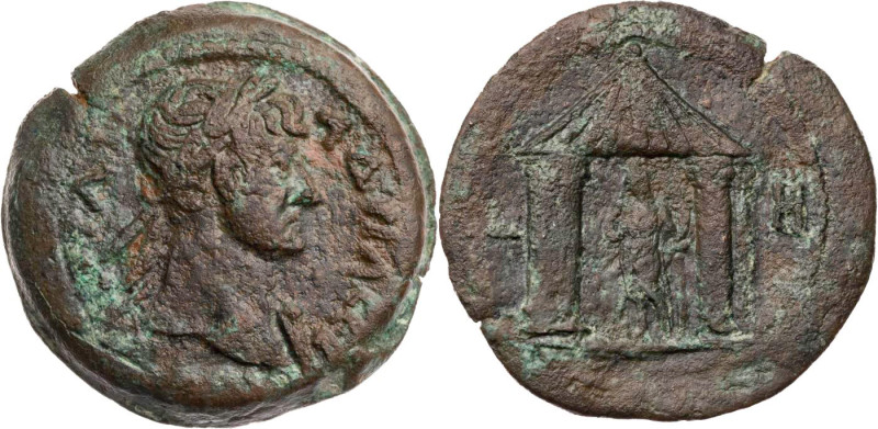 ÄGYPTEN ALEXANDRIA
Hadrianus, 117-138 n. Chr. AE-Drachme 123/124 n. Chr. (= Jah...