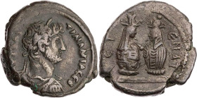 ÄGYPTEN ALEXANDRIA
Hadrianus, 117-138 n. Chr. BI-Tetradrachme 124/125 n. Chr. (= Jahr 9) Vs.: gepanzerte und drapierte Büste mit Lorbeerkranz n. r., ...