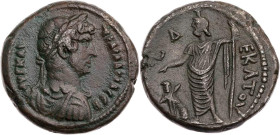 ÄGYPTEN ALEXANDRIA
Hadrianus, 117-138 n. Chr. BI-Tetradrachme 125/126 n. Chr. (= Jahr 10) Vs.: gepanzerte und drapierte Büste mit Lorbeerkranz n. r.,...