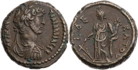 ÄGYPTEN ALEXANDRIA
Hadrianus, 117-138 n. Chr. BI-Tetradrachme 125/126 n. Chr. (= Jahr 10) Vs.: gepanzerte und drapierte Büste mit Lorbeerkranz n. r.,...