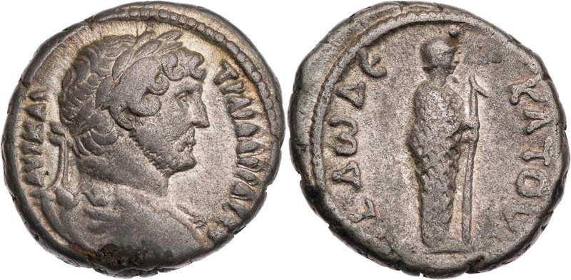 ÄGYPTEN ALEXANDRIA
Hadrianus, 117-138 n. Chr. BI-Tetradrachme 127/128 n. Chr (=...