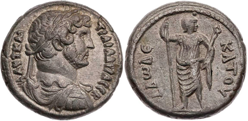 ÄGYPTEN ALEXANDRIA
Hadrianus, 117-138 n. Chr. BI-Tetradrachme 127/128 n. Chr (=...