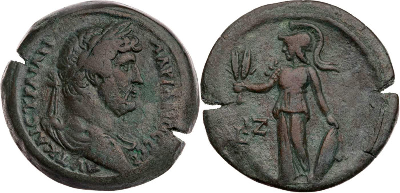 ÄGYPTEN ALEXANDRIA
Hadrianus, 117-138 n. Chr. AE-Drachme 132/133 n. Chr. (= Jah...