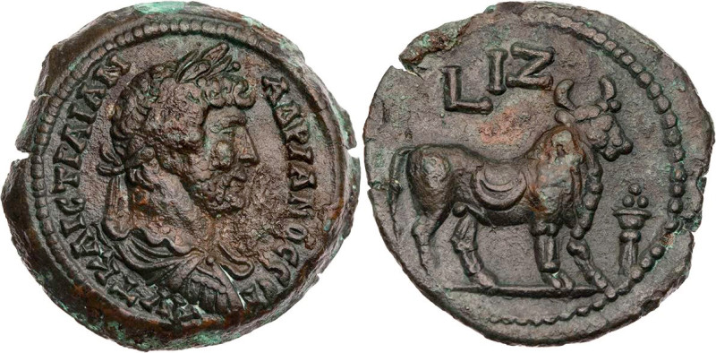 ÄGYPTEN ALEXANDRIA
Hadrianus, 117-138 n. Chr. AE-Diobol 132/133 n. Chr. (= Jahr...