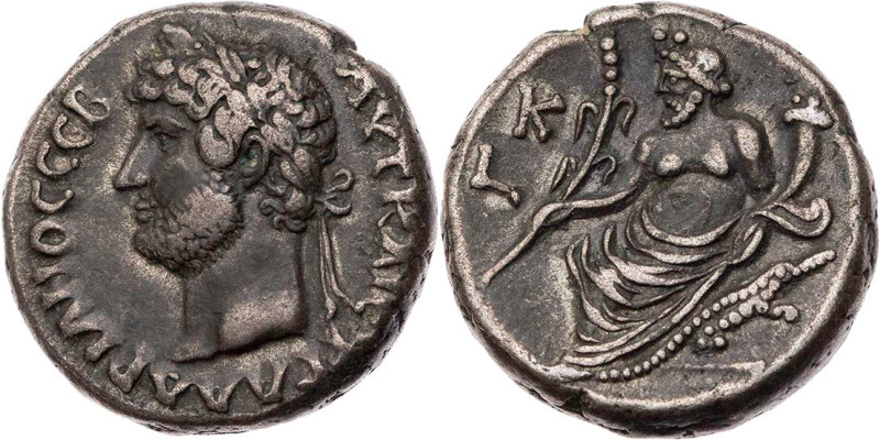 ÄGYPTEN ALEXANDRIA
Hadrianus, 117-138 n. Chr. BI-Tetradrachme 135/136 n. Chr (=...