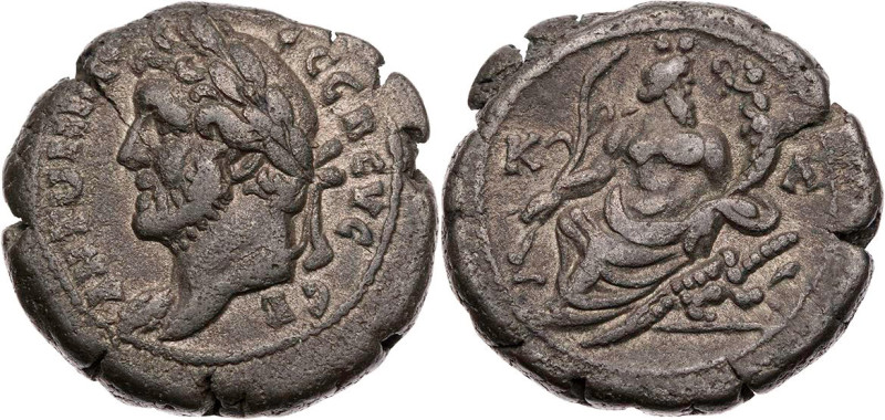 ÄGYPTEN ALEXANDRIA
Antoninus Pius, 138-161 n. Chr. BI-Tetradrachme 157/158 n. C...