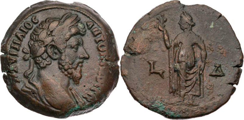 ÄGYPTEN ALEXANDRIA
Marcus Aurelius, 161-180 n. Chr. AE-Drachme 163/164 n. Chr. ...