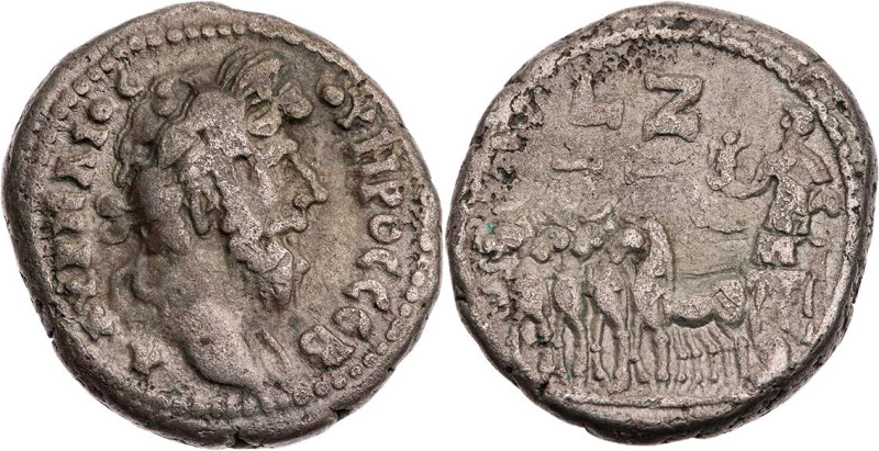 ÄGYPTEN ALEXANDRIA
Lucius Verus, 161-169 n. Chr. BI-Tetradrachme 166/167 n. Chr...