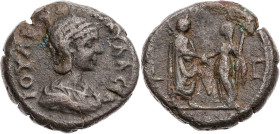 ÄGYPTEN ALEXANDRIA
Iulia Paula, 1. Gemahlin des Elagabal, 219-220 n. Chr. BI-Tetradrachme 219/220 n. Chr. (= Jahr 3 des Elagabal) Vs.: drapierte Büst...