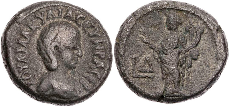 ÄGYPTEN ALEXANDRIA
Aquilia Severa, 2. und 4. Gemahlin des Elagabal, 220/221 und...