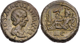 ÄGYPTEN ALEXANDRIA
Iulia Soaemias, Mutter des Elagabal, 218-222 n. Chr. BI-Tetradrachme 221/222 n. Chr. (= Jahr 5 des Elagabal) Vs.: drapierte Büste ...