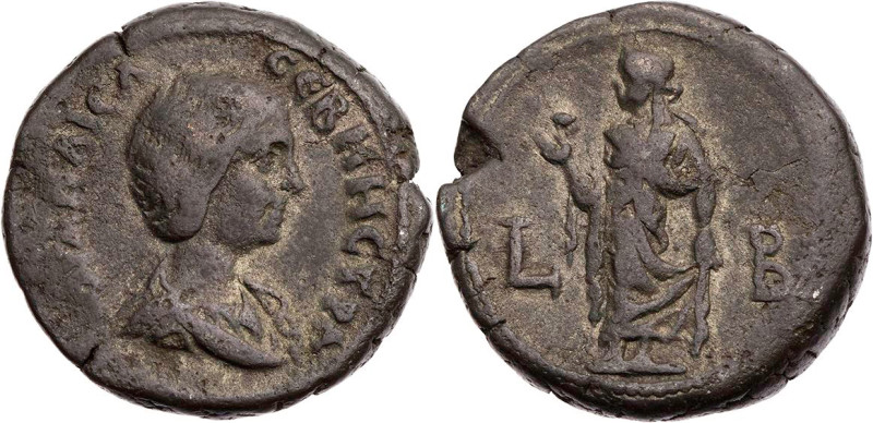 ÄGYPTEN ALEXANDRIA
Iulia Maesa, Großmutter des Elagabal, 218-222 n. Chr. BI-Tet...