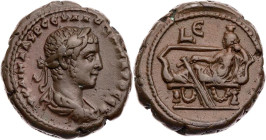 ÄGYPTEN ALEXANDRIA
Severus Alexander, 222-235 n. Chr. BI-Tetradrachme 225/226 n. Chr. (= Jahr 5) Vs.: gepanzerte und drapierte Büste mit Lorbeerkranz...