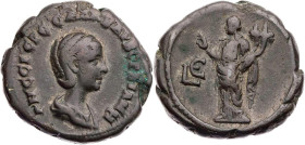 ÄGYPTEN ALEXANDRIA
Orbiana, Gemahlin des Severus Alexander, 225-227 n. Chr. BI-Tetradrachme 225/226 n. Chr. (= Jahr 5 des Severus Alexander) Vs.: dra...