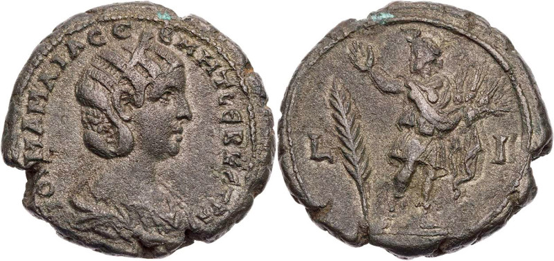ÄGYPTEN ALEXANDRIA
Iulia Mamaea, Mutter des Severus Alexander, 222-235 n. Chr. ...
