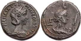 ÄGYPTEN ALEXANDRIA
Iulia Mamaea, Mutter des Severus Alexander, 222-235 n. Chr. BI-Tetradrachme 233/234 n. Chr. (= Jahr 13 des Severus Alexander) Vs.:...