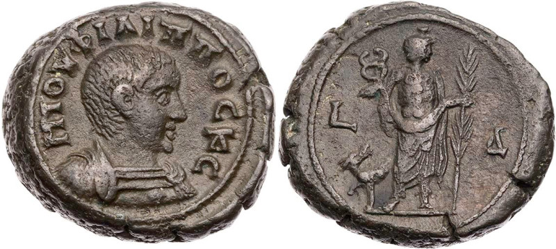 ÄGYPTEN ALEXANDRIA
Philippus II. Caesar, 244-247 n. Chr. BI-Tetradrachme 246/24...