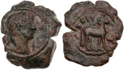 ÄGYPTEN XOITES NOMOS
Hadrianus, 117-138 n. Chr. AE-Hemiobol 126/127 n. Chr. (= Jahr 11) Vs.: Kopf mit drapierter linker Schulter und Lorbeerkranz n. ...