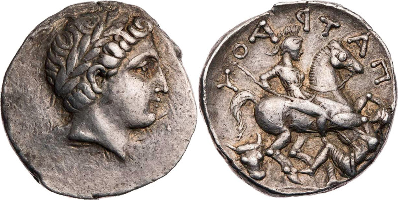 PAIONIEN
Patraos, 335-315 v. Chr. AR-Tetradrachme Astibos oder Damastion(?) Vs....