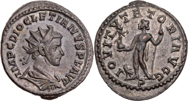 RÖMISCHE KAISERZEIT
Diocletianus, 284-305 n. Chr. BI-Antoninian 5. Emission, He...