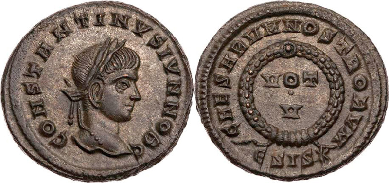 RÖMISCHE KAISERZEIT
Constantinus II. Caesar, 317-337 n. Chr. AE-Follis 320-321 ...