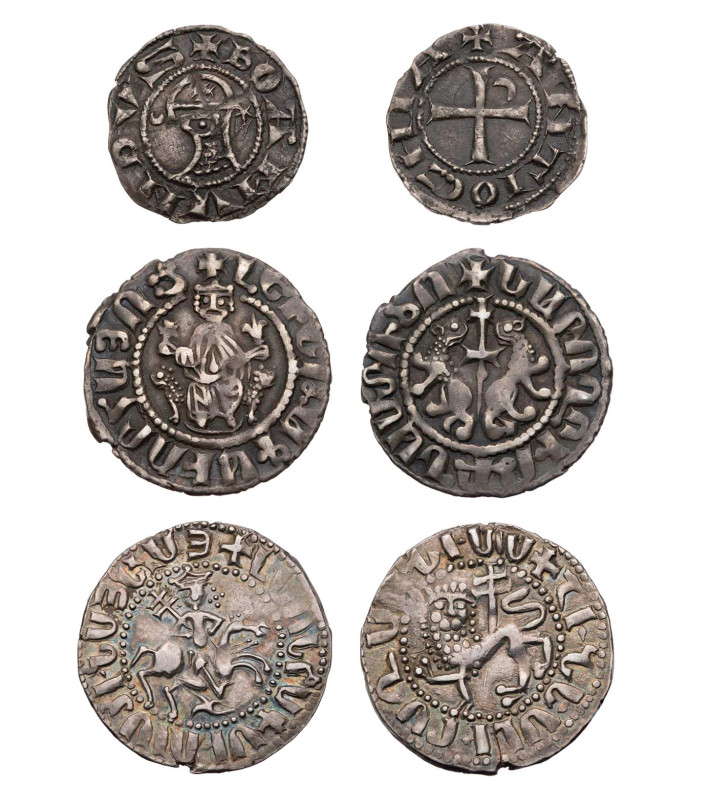 LOTS
 Lot ANTIOCHIA: Bohemund III. (1163-1201), Denar; ARMENIEN: Levon I. (1198...