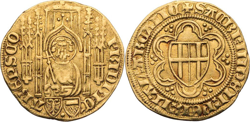 KÖLN ERZBISTUM
Friedrich III. Graf von Saarwerden, 1371-1414. Goldgulden o. J. ...