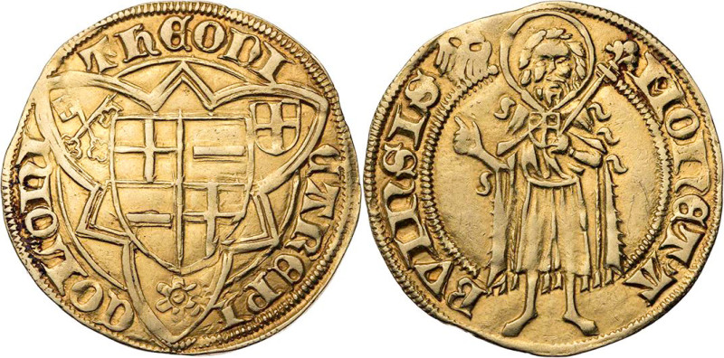 KÖLN ERZBISTUM
Dietrich II. Graf von Moers, 1414-1463. Goldgulden o. J. (1418) ...