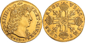 FRANKREICH KÖNIGREICH
Louis XIV., 1643-1715. Louis d'or à la tête virile 1682 & Aix-en-Provence Vs.: Kopf n. r., Rs.: vier bekrönte Doppelmonogramme,...