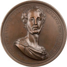 FRANKREICH KÖNIGREICH
Louis Philippe, 1830-1848. Einseitiges Bronzemedaillon o. J. (1842) von E. A. Oudiné Auf den Tod seines Sohnes und Thronfolgers...