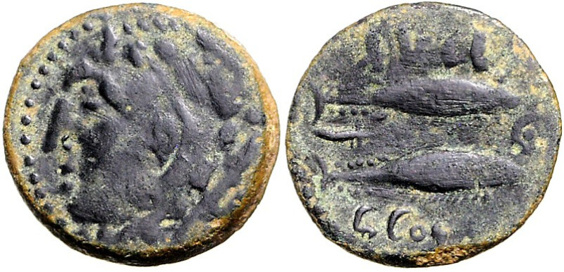 SPANIEN. 
HISPANIA ULTERIOR. 
SEXI (Almunecar, Prov. Granada). AE-As 24/25mm (...