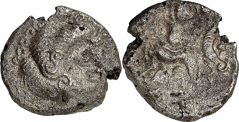 GALLIEN. 
CORIOSOLITES (in Aremorica). 
Bi-Stater 6,24g.Kopf n.r., Haar 3-well...