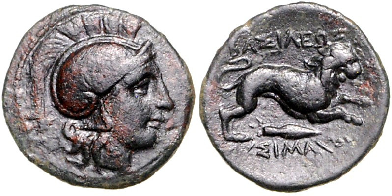 THRAKIEN. 
KÖNIGREICH. 
Lysimachos 323-281 v. Chr. AE-Tetrachalkon 20mm (306/2...