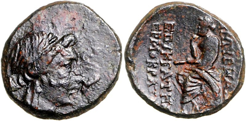 IONIEN. 
STÄDTE. 
SMYRNA (Izmir). AE-Hexachalkon 21mm (190/170 v.Chr.) 7,25g. ...