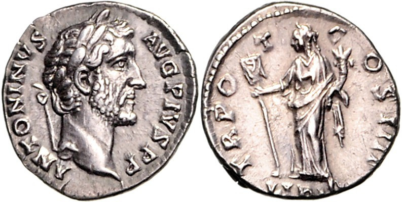 RÖMISCHES KAISERREICH. 
ANTONINUS PIUS Augustus 138-161. Denar (145 -161) 2,62g...