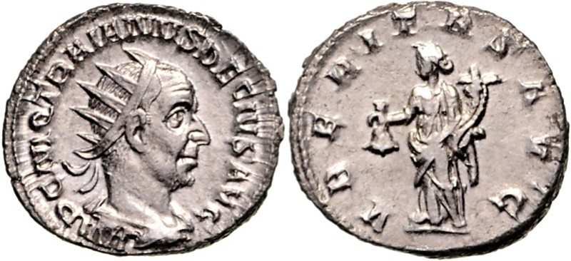 RÖMISCHES KAISERREICH. 
TRAIANUS DECIUS 249-251. Antoninian 4,96g. Paludamentbü...